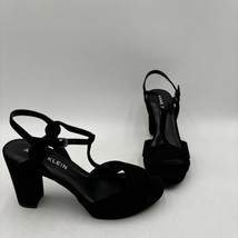 Anne Klein Virgo Platform Sandal Color Black Textile Size 8.5M - £33.29 GBP