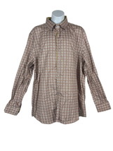 Vestigium Mens Button Up Flip Cuff Shirt Size Large - £9.17 GBP