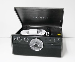 Victrola Empire VTA-270B-GRY Wood Bluetooth Record Player  image 2