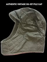 NEW OLD STOCK VIETNAM ERA 1971 OG-107 COLD WEATHER PILE CAP HELMET LINER... - $30.53