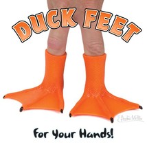 Pair of Duck Feet soft vinyl finger puppet 2 1/8&quot; Tall - Novelty Fun Gag Gifts - £3.92 GBP