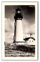 RPPC Yaquina Head Lighthouse Newport Oregon OR Christian Photo 79 Postcard F21 - £13.53 GBP