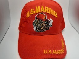 Mens K&amp;S Unique Red U.S. Marine Hat Adjustable Cap - $18.99