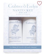 Crabtree &amp; Evelyn Nantucket Briar Body Lotion &amp; Shower Gel Set 16.9 oz - £67.93 GBP