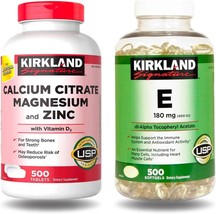 Kirkland Signature  Calcium Citrate, Magnesium and Zinc 500 Tablets + Vitamin E - £46.34 GBP