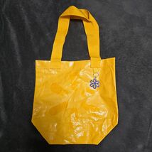 Walmart Delivers Vinyl Tote Bag With Keychain Yellow Reusable Yellow - $5.99