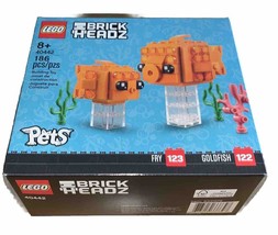 New &amp; Sealed LEGO BrickHeadz Pets Goldfish Set 40442 (Retired) - $430.21 MXN