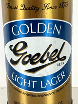 Goebel Beer Can Vintage Golden Light Lager 12oz Steel Pull Tab Flat Top - $4.76
