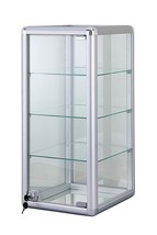 Glass Counter Top Display Case with Shelves and Lock  - £151.78 GBP