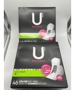 (2) U by Kotex Balance Ultra Thin Pads with W... - $17.99