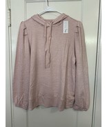 Lane Bryant LIVI Active Pink Hooded Pullover Sweater Size 10/12 - $39.99