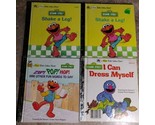 LOT OF 4 First Little Golden Book Sesame Street - ELMO AND GROVER - £7.94 GBP