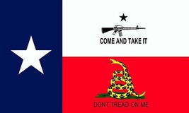 Texas Come &amp; Take It Gadsden Flag - 3x5 Ft - £15.68 GBP