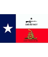 Texas Come &amp; Take It Gadsden Flag - 3x5 Ft - £15.66 GBP