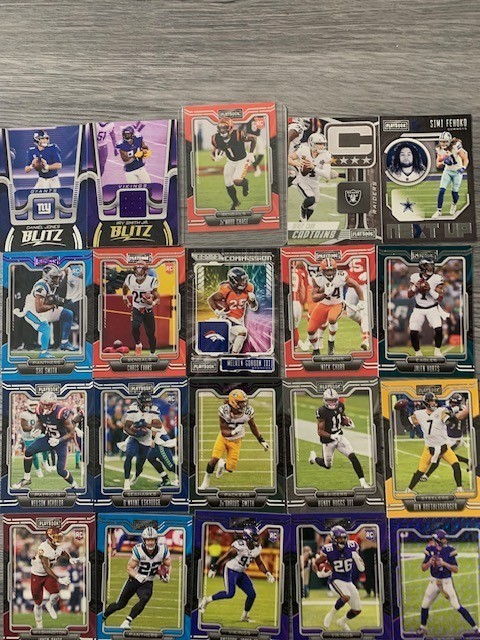 2021 Panini Playbook Football Mega Box (Purple Parallels!)ONLY CARDS WIT... - $15.83