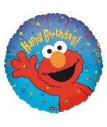 Elmo Foil Mylar Balloon Happy Birthday Party Decoration 18 Inch Round NEW - $2.95