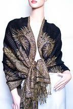 Big Paisley Thicker Pashmina Shawl / Wrap / scarves 17 colors  us wholesaler - £8.06 GBP