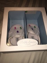 Ralph Lauren Adorable Baby Shoes Size 2 3-6 Month-Brand New-SHIP N 24 HOURS - £39.25 GBP