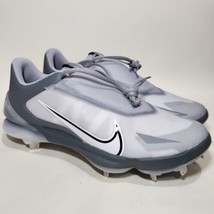 Nike Force Zoom Trout 8 Pro Size 14 Metal Baseball Cleats Mens Gray - £34.66 GBP