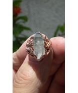 Electroformed  Copper double terminated quartz ring - $4,651.57 CAD