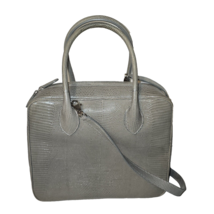 CARLA MANCINI -  Women&#39;s Embossed Leather Gray Tone Shoulder Handbag Gray - $48.19