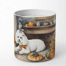 Bichon Frise Pumpkin Pie Decorative Soy Candle - £13.62 GBP+