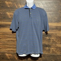 Callaway Shirt Opti-Dri Polo Mens Medium Blue Striped Golf Performance S... - €9,80 EUR
