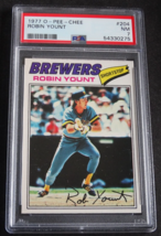 1977 O-Pee-Chee OPC #204 Robin Yount Milwaukee Brewers Baseball Card PSA 7 - £43.95 GBP