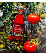 1963 Hunt&#39;s Tomato Catsup Ketchup Advertisement Condiments Vintage DWJJ17 - $465.28 MXN