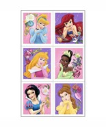 Disney Princess Dreams Party Favor Stickers 24 Per Package Birthday Supp... - $3.62 CAD