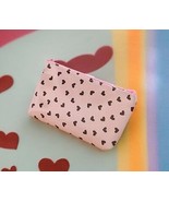Small Hearts Zipper Makeup Bag Available in Pink or Black - $7.00