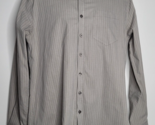 5.11 Tactical Shirt Mens Large Gray Striped Button Down Long Sleeve FLAW - £14.14 GBP
