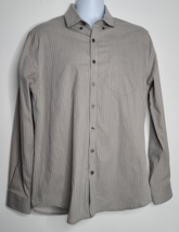 5.11 Tactical Shirt Mens Large Gray Striped Button Down Long Sleeve FLAW - £14.13 GBP