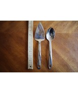 Oneida Raffia Stainless Steel Serving Lot Pie Cake Spatula &amp; Solid Spoon - €9,65 EUR