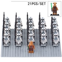 21pcs Star Wars Ithorian Jedi Master and Kamino security Troopers Minifigures - £26.37 GBP