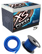 D3400 3300 Amp Car Audio Battery+Terminal Hardware+Power/Ground Wires - $704.83