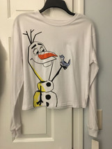 Disney Frozen 2 Junior’s Long Sleeve White T-shirt Size Small . New W/Tags - £13.32 GBP