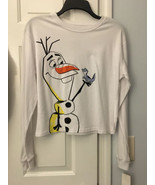 Disney Frozen 2 Junior’s Long Sleeve White T-shirt Size Small . New W/Tags - £13.39 GBP