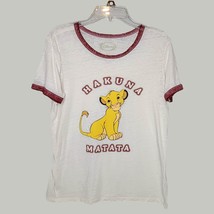 Disney Lion King Womens Shirt XL Simba White Short Sleeve - £11.94 GBP