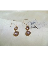 Victoria Townsend18k Gold/ SS Plate Amethyst Bezel Drop Earrings R447 $150 - $1,827.79 MXN