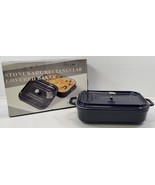 UU) Servappetit Stoneware Rectangular Covered Baker with Lid Blue - €16,94 EUR