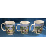 Habitat Americana TOWN &amp; COUNTRY Omnibus by Fitz &amp; Floyd Cups 4” Mugs Se... - £18.18 GBP