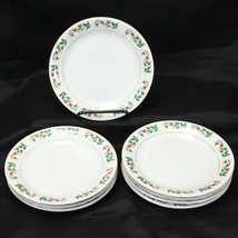 Everyday Gibson Holiday Gold Bread Dessert Plates Christmas 7&quot; Lot of 8 - $35.27