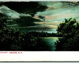 Moonlight Night View on Lake Urlton Catskills New York NY 1911 DB Postca... - $9.85