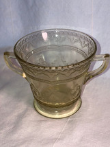 Patrician Amber Sugar Bowl Vintage Depression Glass Mint Lot D - £8.02 GBP