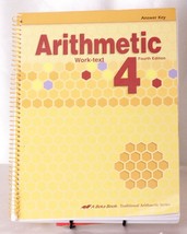 A Beka Book Home School Arithmetic 4 Work-Text Answer Key Fourth Edition - £7.79 GBP