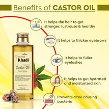 100% Pure Cold-Pressed Castor Oil Hexane-Free |7 fluid Oz x 5 - €31,18 EUR