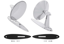 OER Chrome Outer Door Mirror Set For 1955-1957 Bel Air 150 210 Nomad and Del Ray - £56.07 GBP