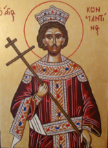 Orthodox icon Saint Constantine the Great  - £199.83 GBP+