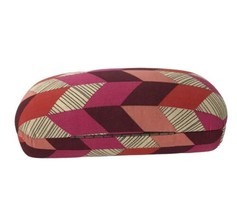 VERA BRADLEY Pink Purple Geometric Eyeglasses Case Hard Side Clamshell F... - $8.63